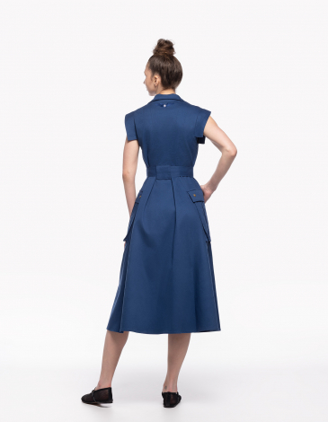 Women Dress Mirage 2000. Color dark blue. .