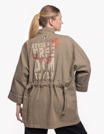 Women's Coat Freedom To Fly. Color willow. .
