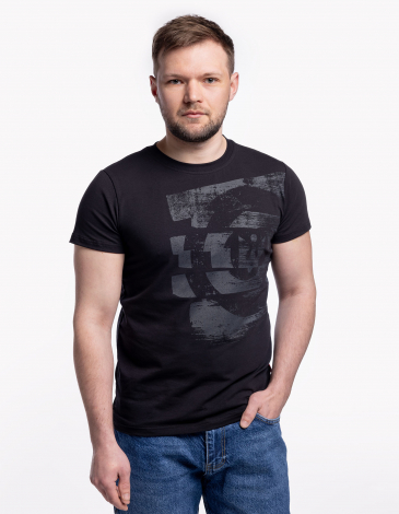 Чоловіча Футболка Рондель 2.0. Колір чорний. .