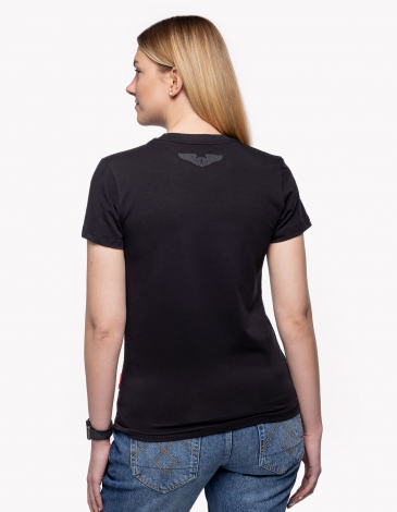 Women's T-Shirt Roundel 2.0. Color black. .