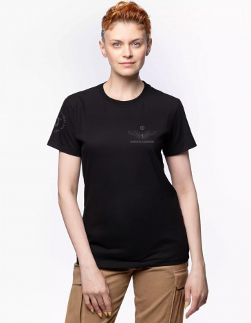 Жіноча Футболка 80 Бригада. Колір чорний. .