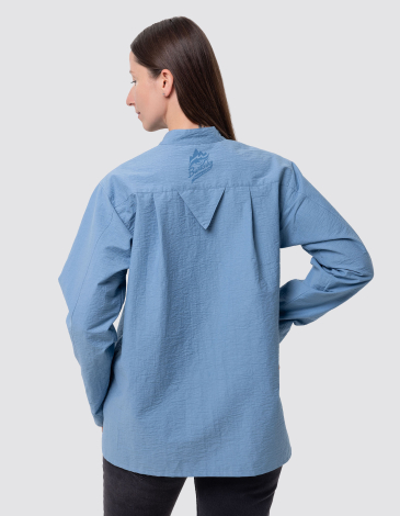 Women's Shirt River. Color sky blue. .