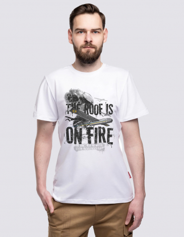 Чоловіча Футболка Let It Burn!. Колір білий. .