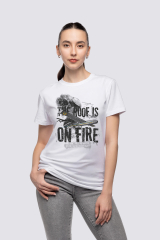 Жіноча Футболка Let It Burn!. .