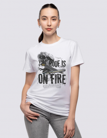 Жіноча Футболка Let It Burn!. Колір білий. .