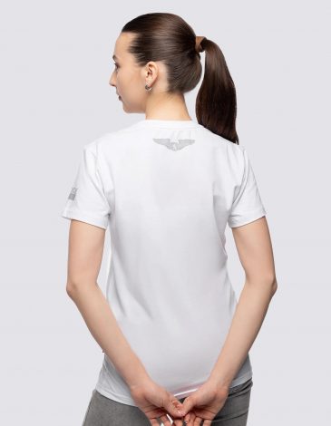 Women's T-Shirt Deep Strike. Color white. .